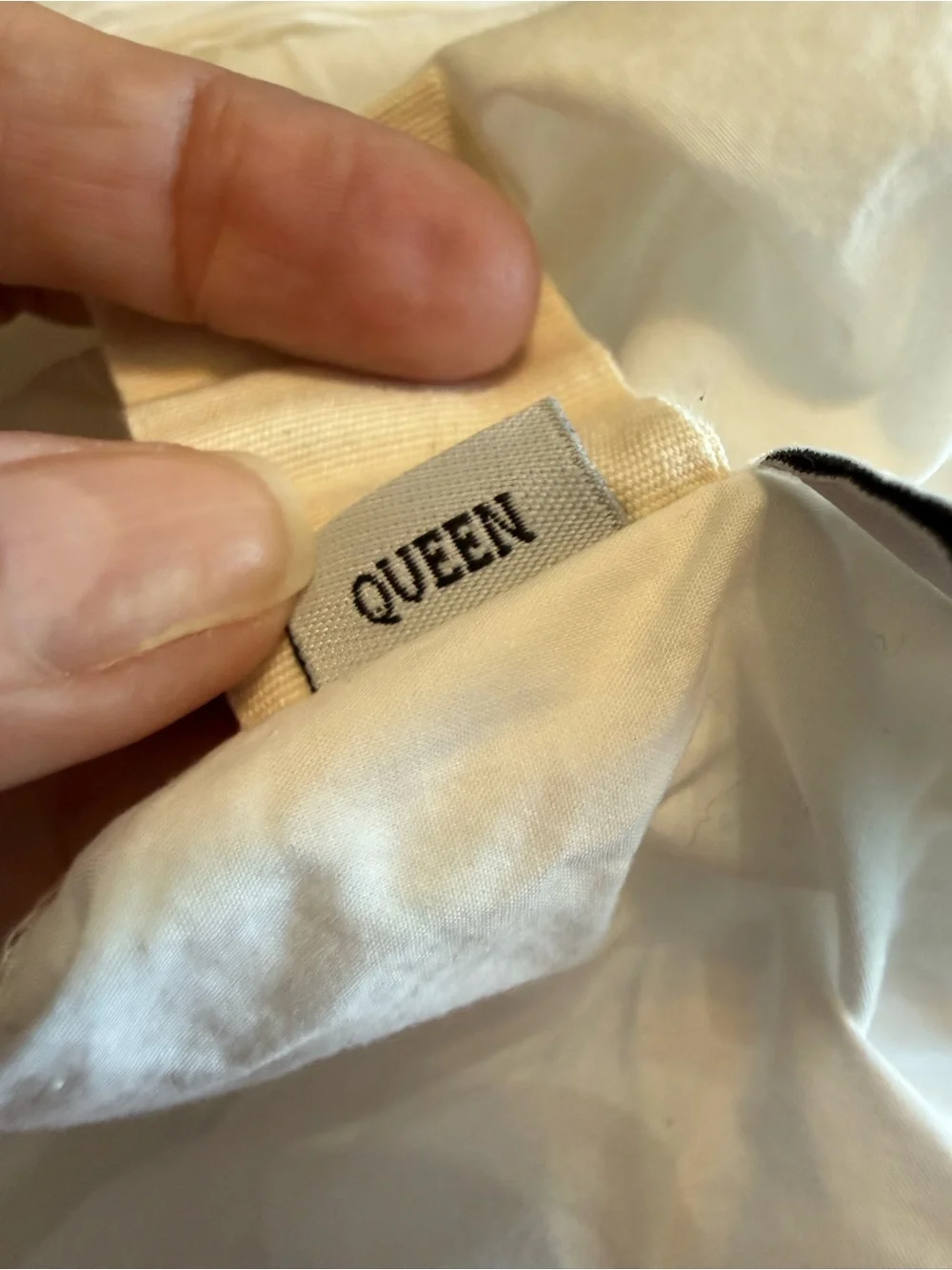 Quince Organic Cotton White Queen Pillow Sham Cover Pillowcase (1)